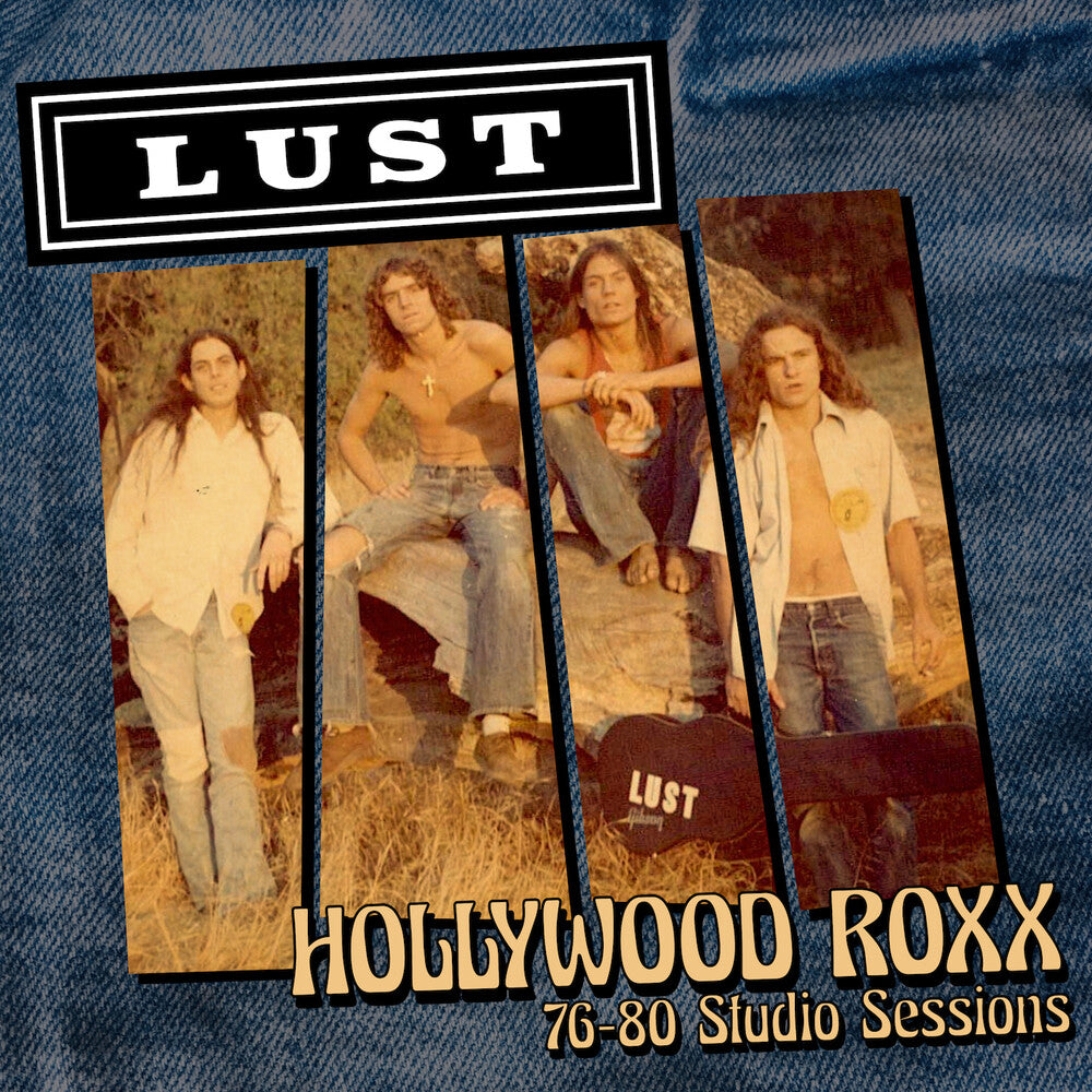 the album cover for Lust - Hollywood Roxx - 76-80 Studio Sessions [Colored Vinyl]