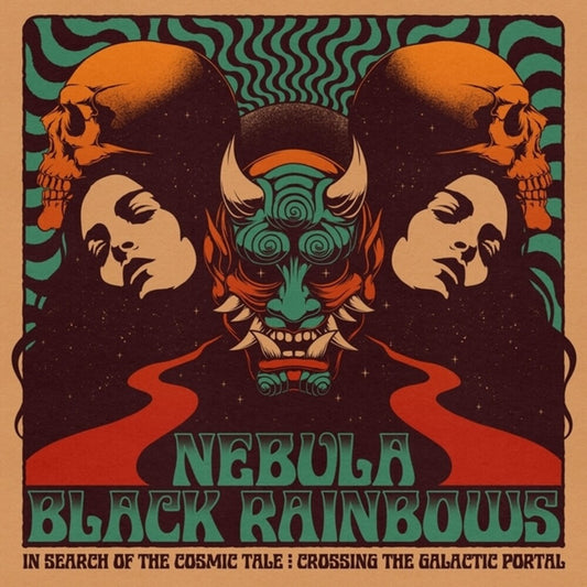 the album cover for Nebula / Black Rainbows - In Search Of The Cosmic Tale: Crossing The [Colored Vinyl]