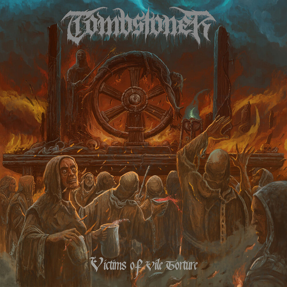 the album cover for Tombstoner - Victims Of Vile Torture (Can)
