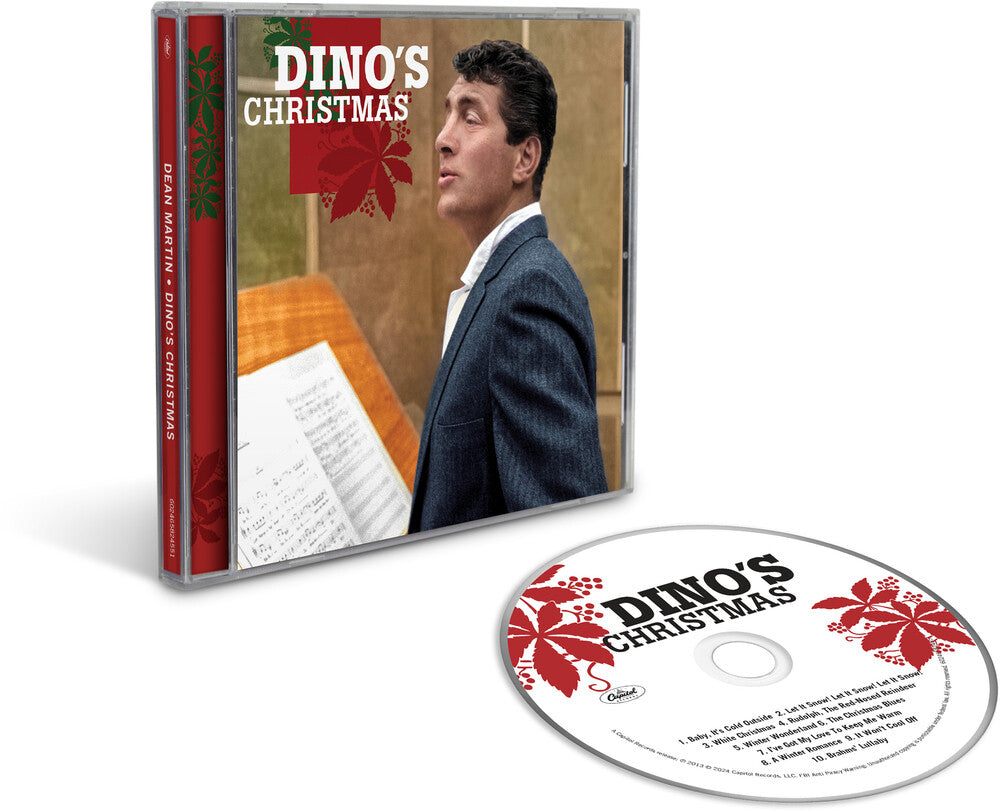 the album cover for Dean Martin - Dino's Christmas [CD]