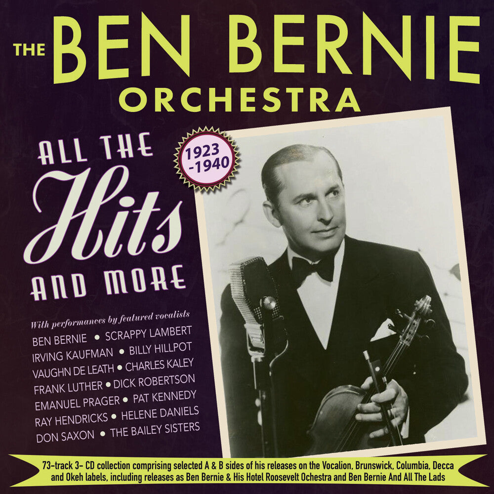 the album cover for Ben Bernie  & The Ben Bernie Orchestra - All The Hits And More 1923-1940