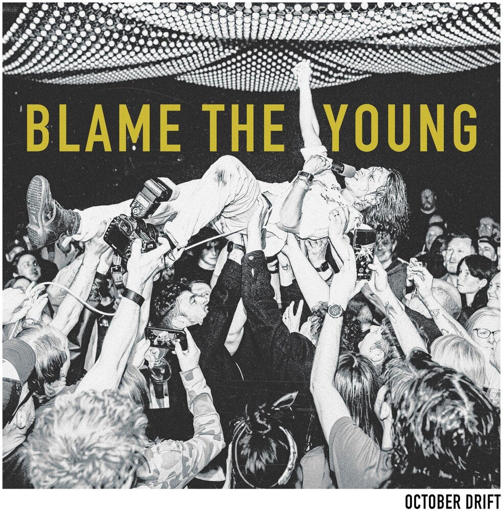 the album cover for October Drift -  Blame The Young [LP clear vinyl]