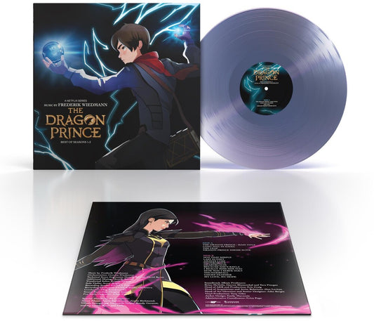the album cover for Frederik Wiedmann -  The Dragon Prince (A Netflix Series) - Best Of Seasons 1-3 [Iridescent Blue Vinyl]