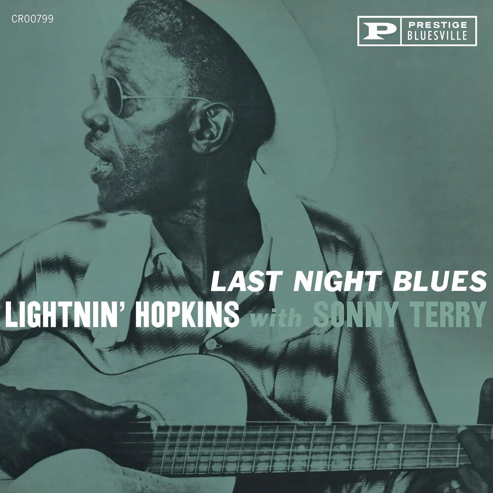 the album cover for Lightnin' Hopkins &amp; Sonny Terry - Last Night Blues (Bluesville Acoustic Sounds Series)  [CD]