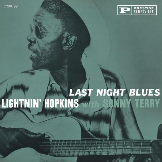 the album cover for Lightnin' Hopkins &amp; Sonny Terry - Last Night Blues (Bluesville Acoustic Sounds Series)  [CD]