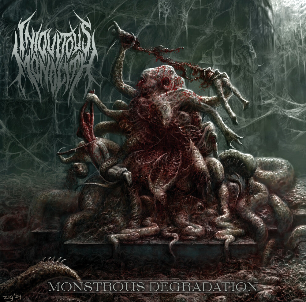 the album cover for Iniquitous Monolith - Monstrous Degradation