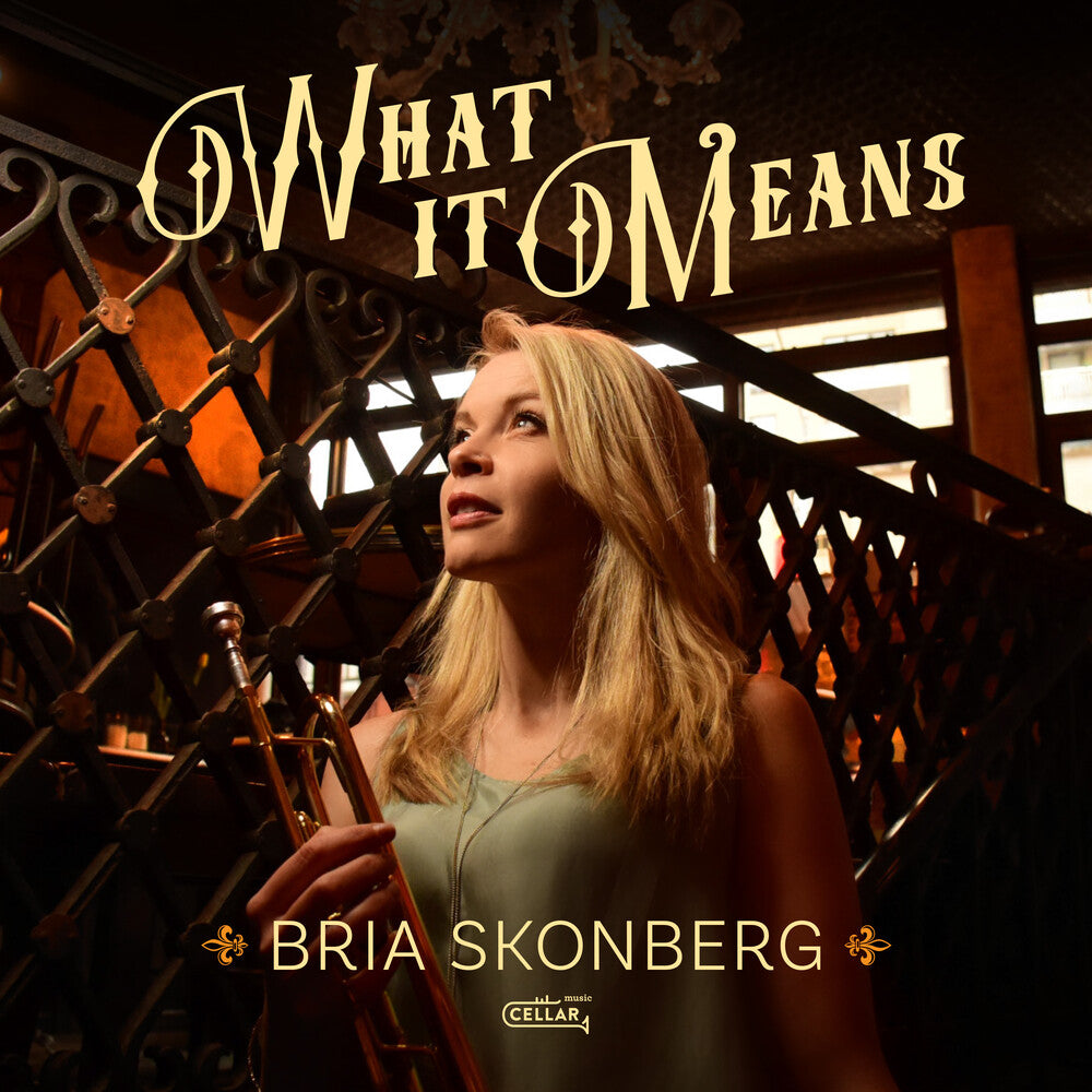 the album cover for Bria Skonberg - What It Means