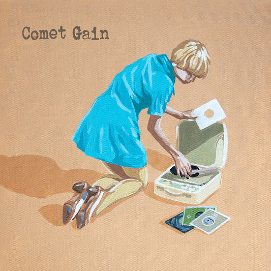 the album cover for Comet Gain - Only Happy When I'm Sad/Dreams Of A Working Girl