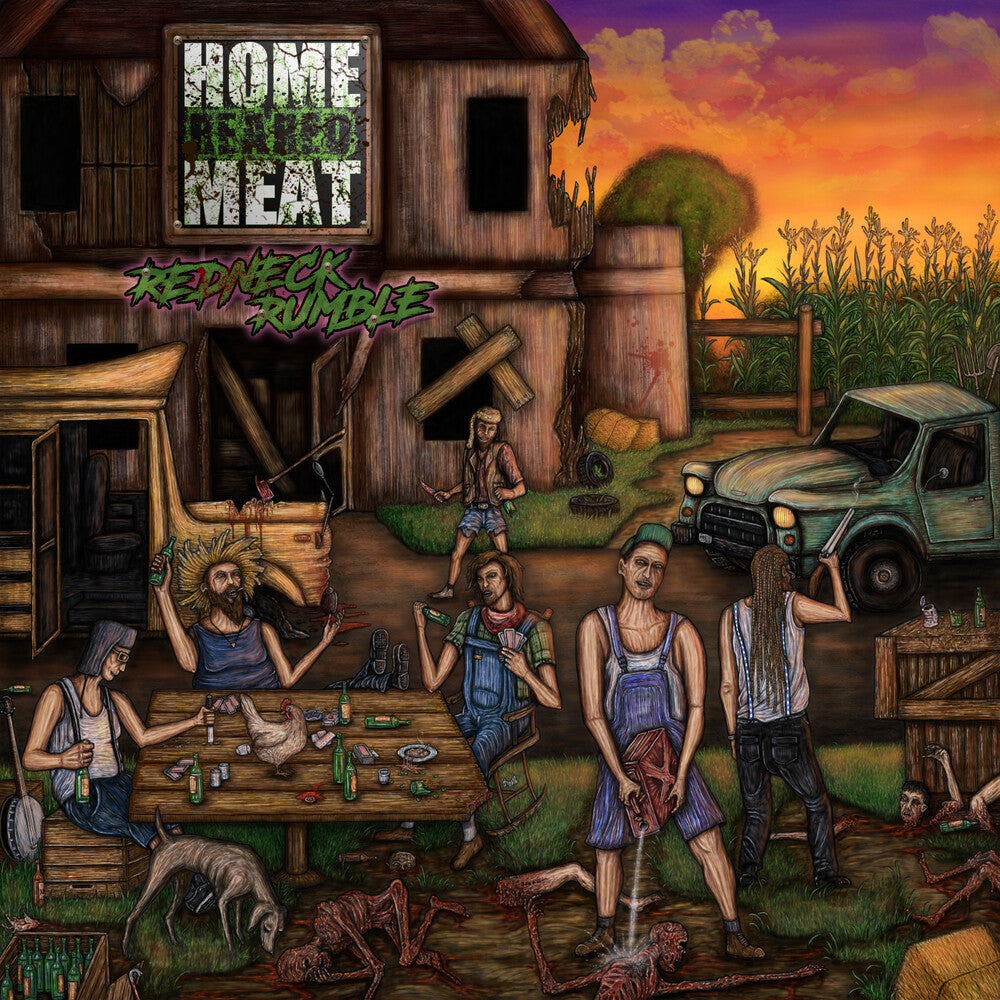 the album cover for Home Reared Meat - Redneck Rumble