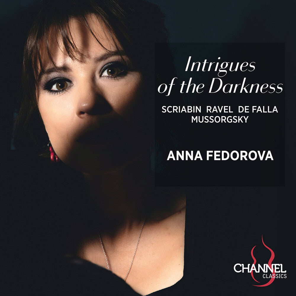 the album cover for Scriabin / Mussorgsky / Fedorova - Intrigues Of The Darkness