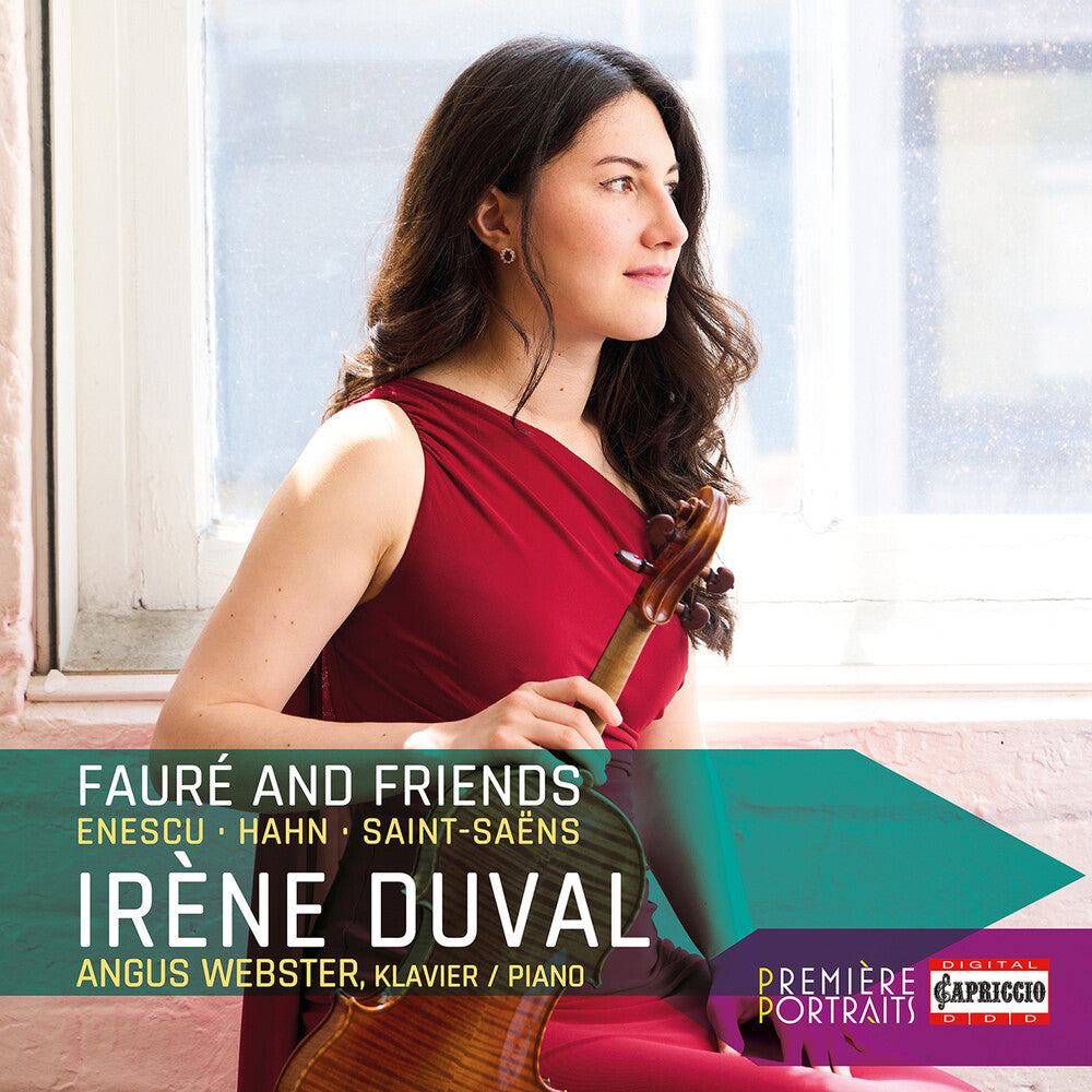 the album cover for Enescu / Faure / Webster - Premiere Portraits - Irene Duval