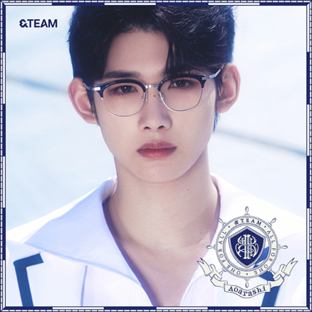 the album cover for &TEAM - Aoarashi - Member Solo Jacket: Jo (Pcrd) (Phot)