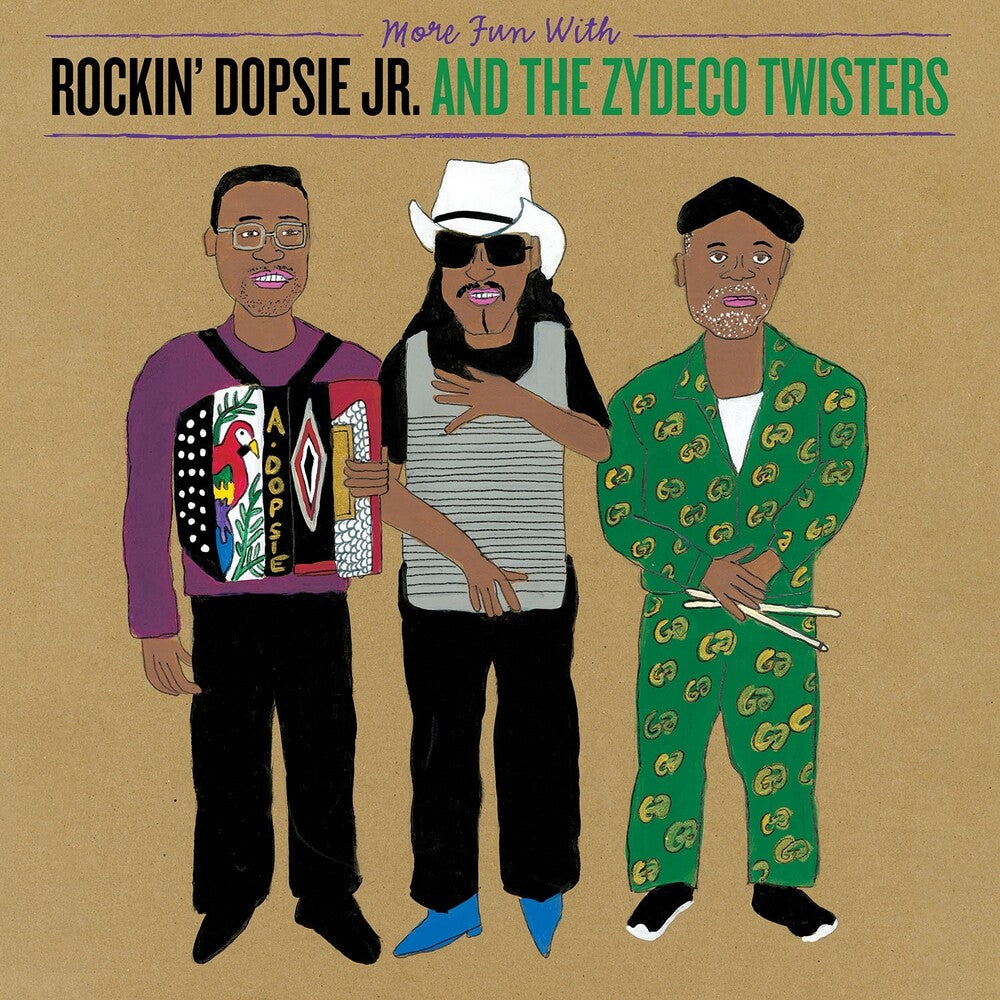 the album cover for Rockin' Dopsie, Jr. &amp; The Zydeco Twisters - More Fun With Rockin' Dopsie, Jr. &amp; The Zydeco Twisters