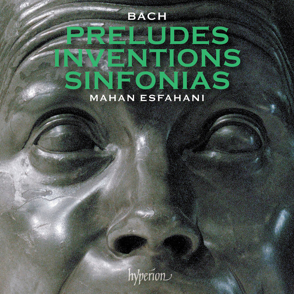 the album cover for Mahan Esfahani - Bach Preludes, Inventions & Sinfonias