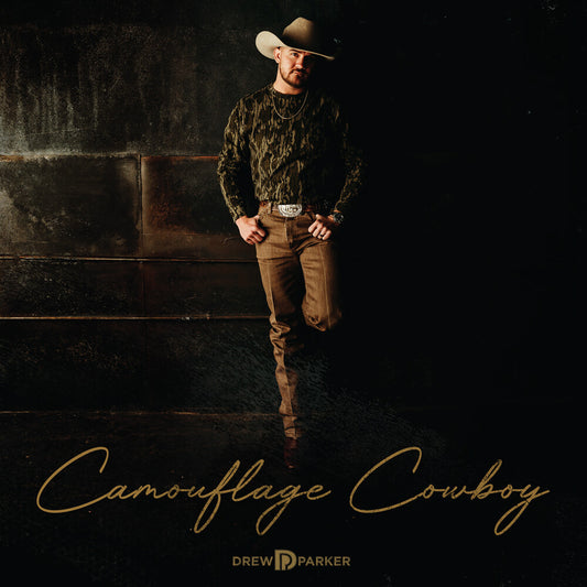 the album cover for Drew Parker - Camouflage Cowboy (Mod)