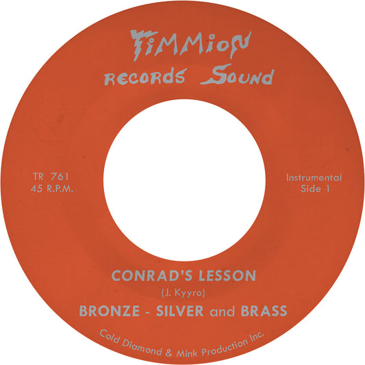 the album cover for Bronze Silver & Brass - Conrad's Lesson - Transparent Red [Colored Vinyl] (Red)