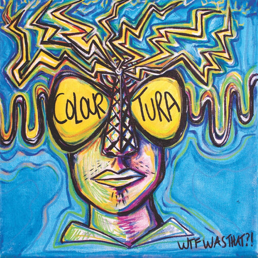 the album cover for Colouratura - Horizons Wtf Was That - Light Blue Splatter (Blue)