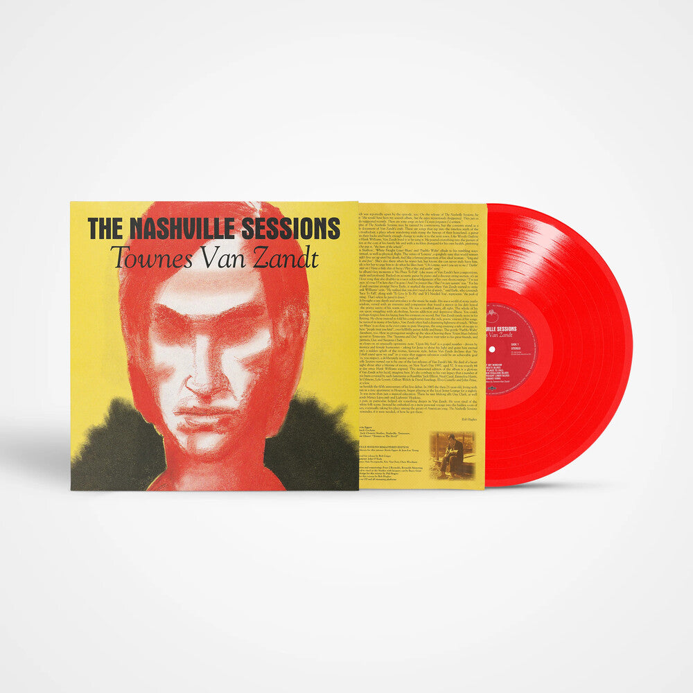 the album cover for Van Townes Zandt - Nashville Sessions [Colored Vinyl] (Red) (Uk)