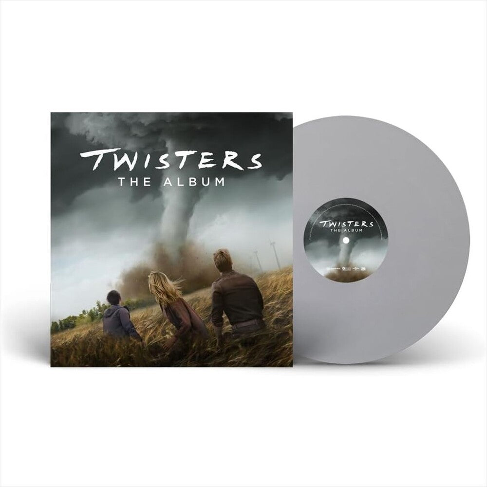 the album cover for Twisters: The Album - O.S.T. - Twisters: The Album (Original Soundtrack) - Limited 140-Gram Silver Colored Vinyl