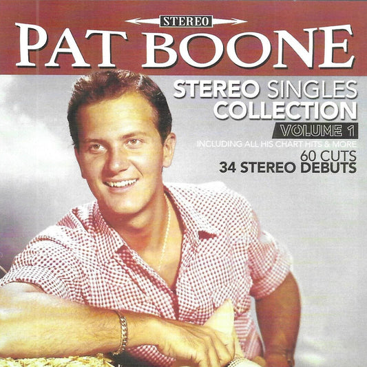the album cover for Pat Boone - Stereo Singles Collection 1