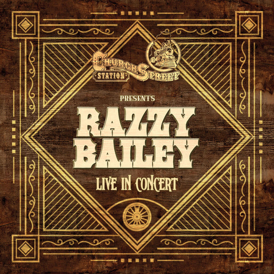 the album cover for Razzy Bailey - Live At Church Street Station (Mod)