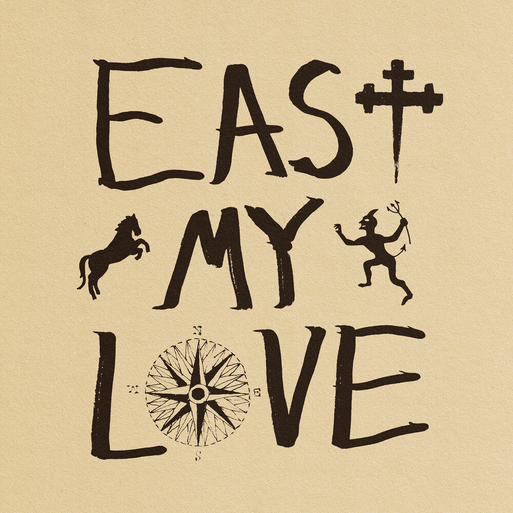 the album cover for Current Joys - East My Love - Olive [Colored Vinyl]
