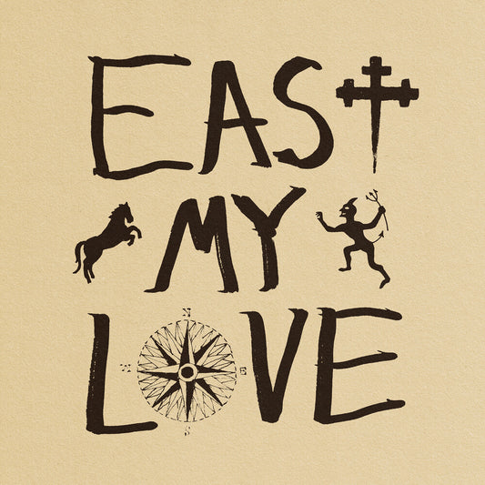 the album cover for Current Joys - East My Love - Olive [Colored Vinyl]
