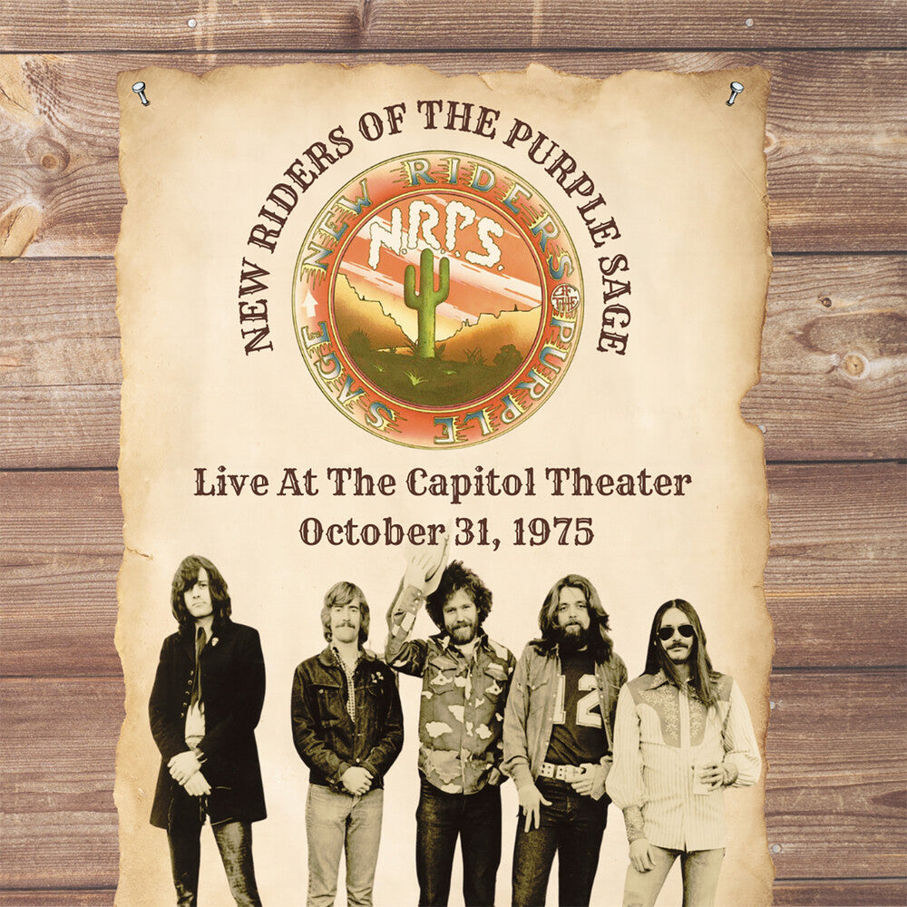 the album cover for New Riders Of The Purple Sage - Live At The Capitol Theater - October 31 1975