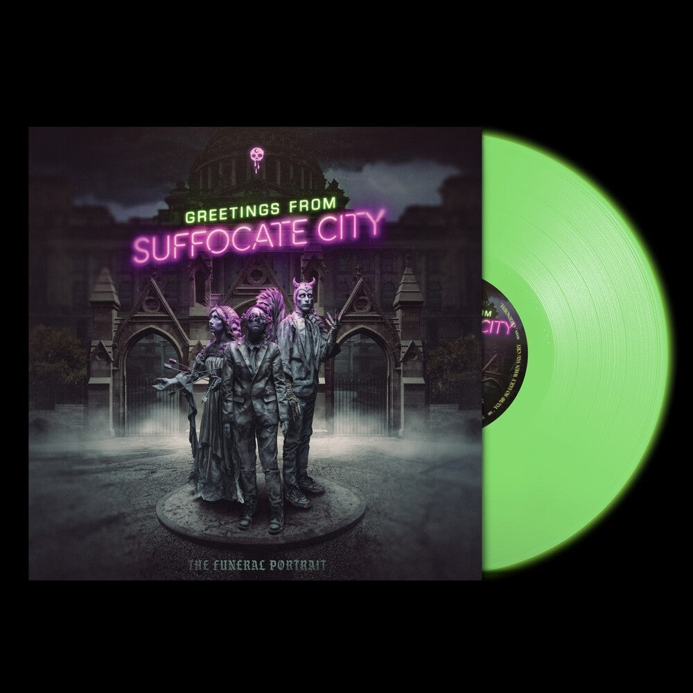 the album cover for Funeral Portrait - Greetings From Suffocate City [Colored Vinyl]