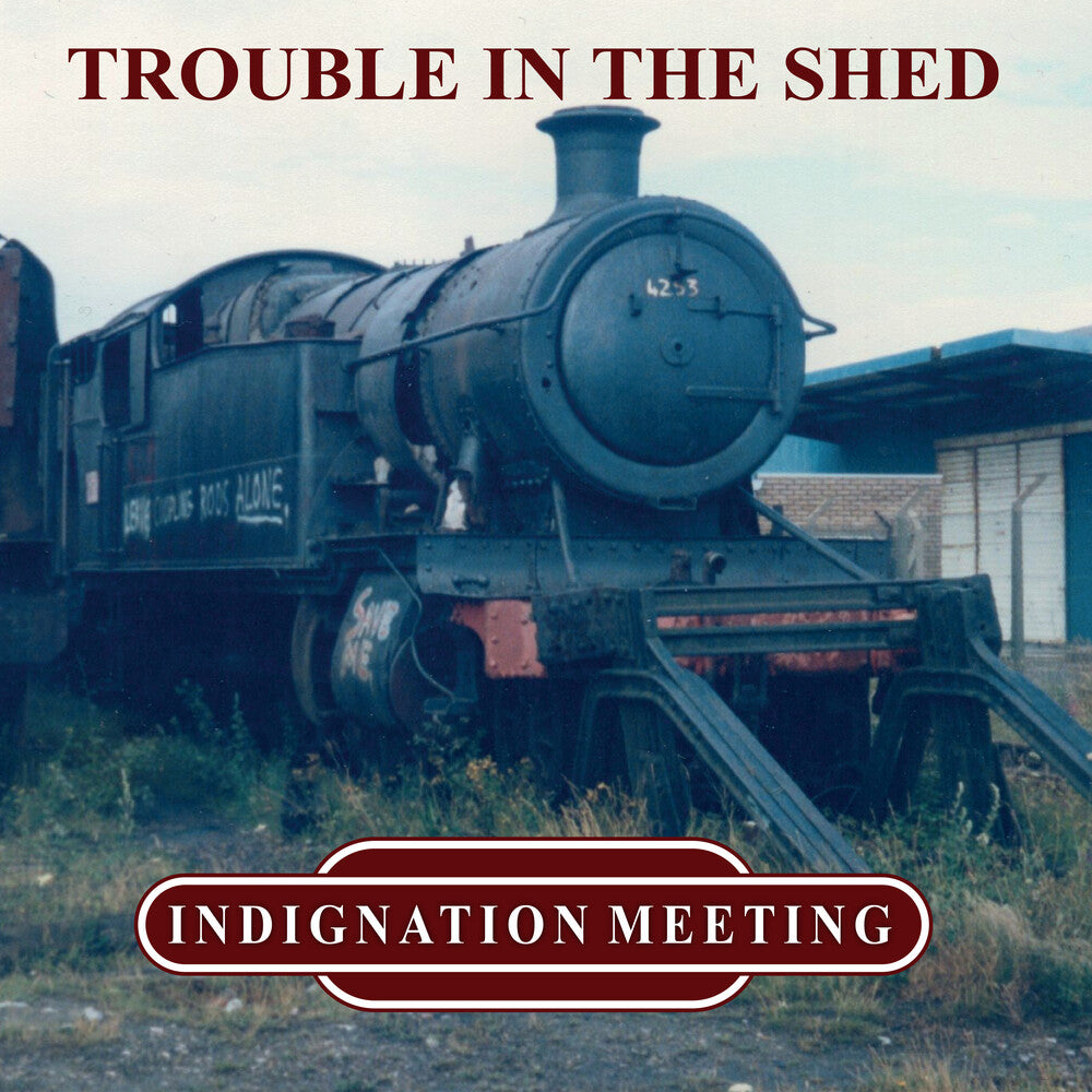 the album cover for Indignation Meeting - Trouble In The Shed