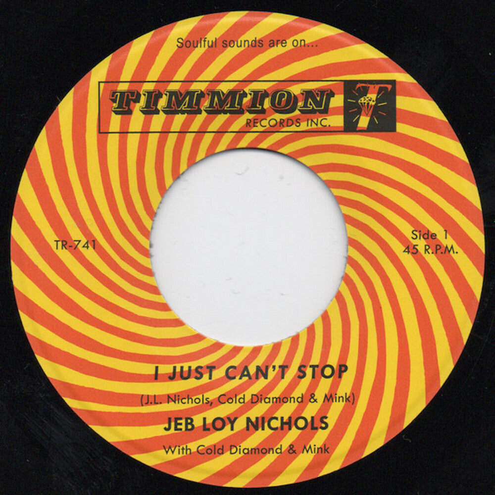 the album cover for Jeb Nichols  Loy / Cold Diamond & Mink - I Just Can't Stop [Colored Vinyl] (Red) (Can)