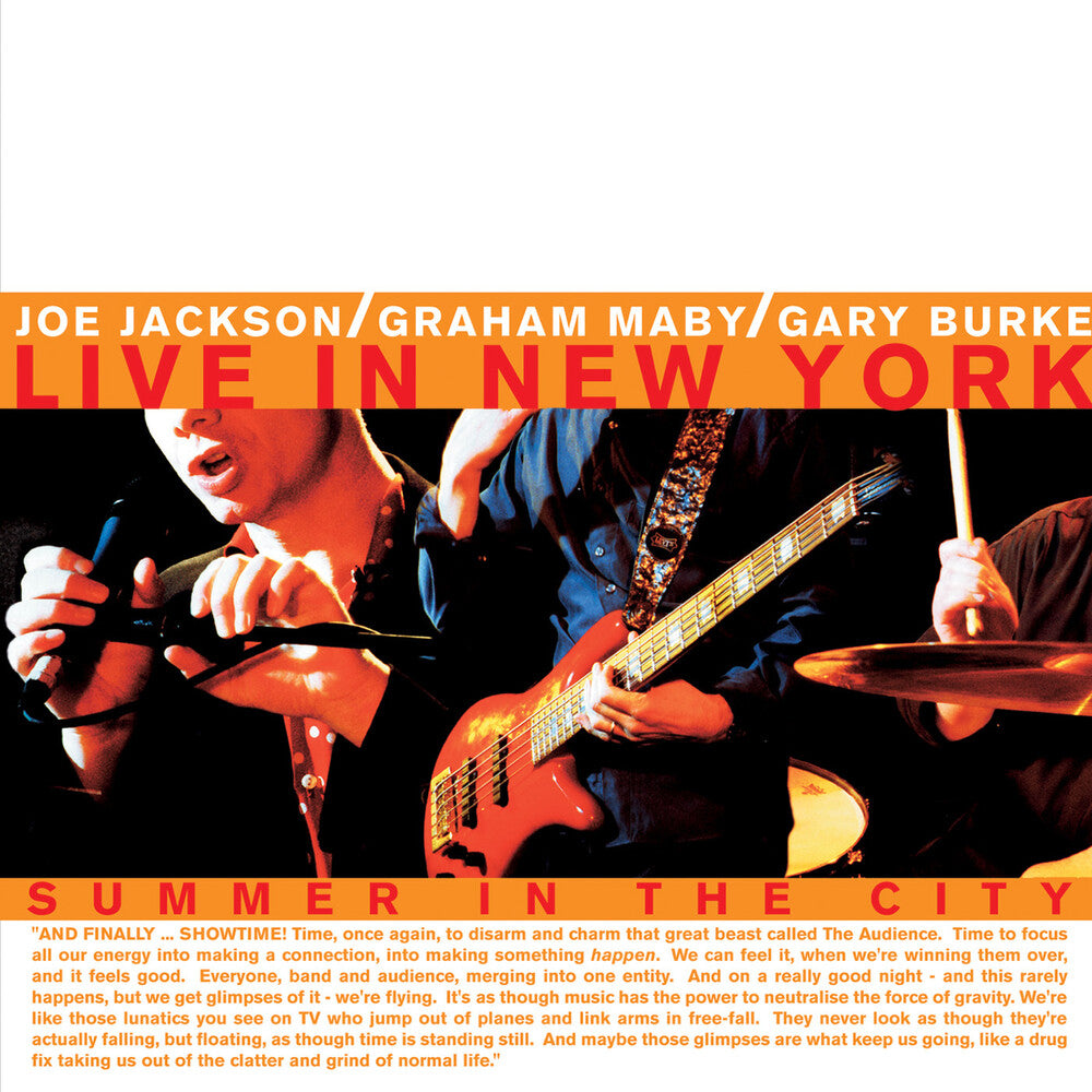 the album cover for Joe Jackson - Summer in the City-Live in New