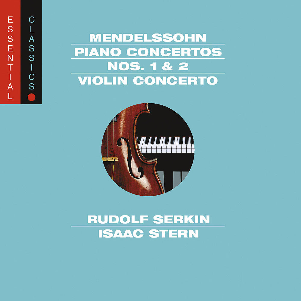 the album cover for Rudolf Serkin - Piano Ctos 1 & 2 / Violin Cto: Essential Classics