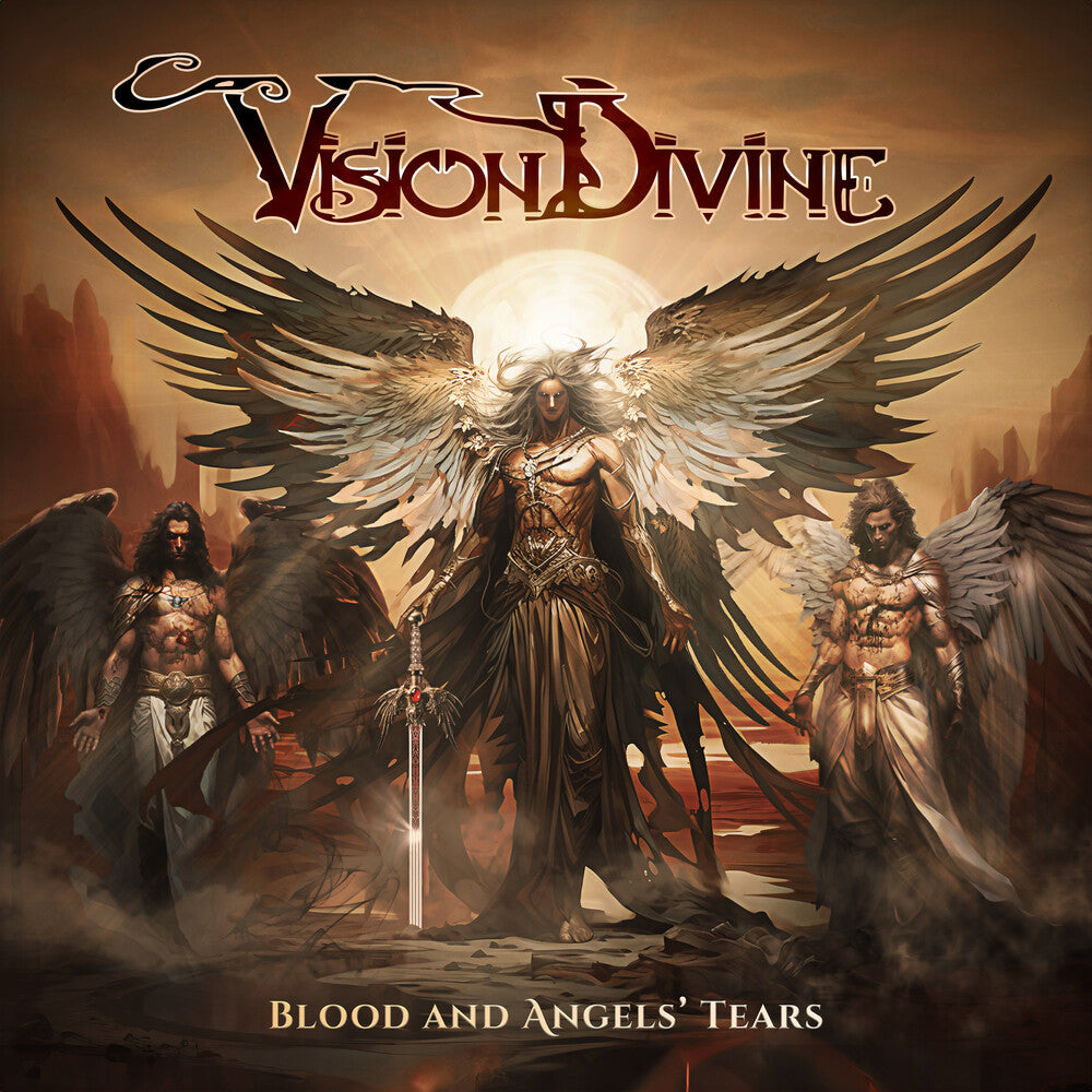 the album cover for Vision Divine - Blood And Angels' Tears