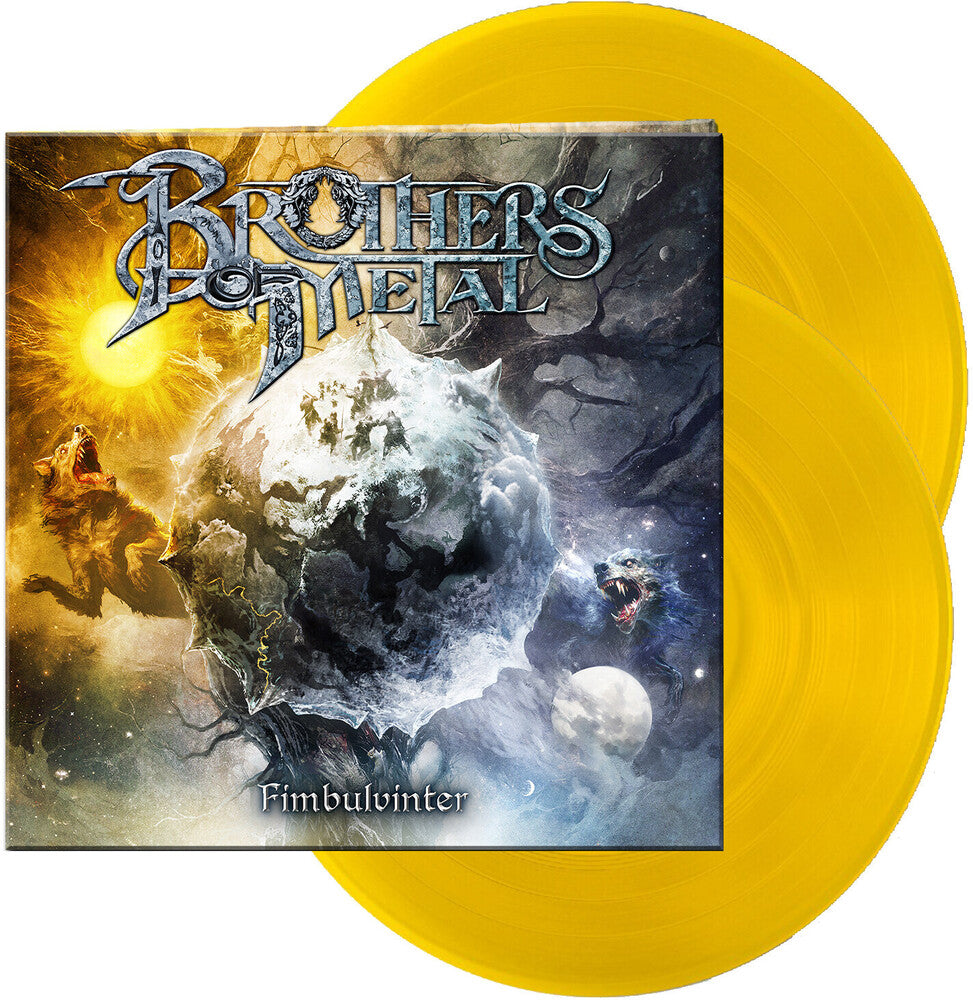 the album cover for Brothers of Metal - Fimbulvinter [Colored Vinyl] [Clear Vinyl] (Ylw)