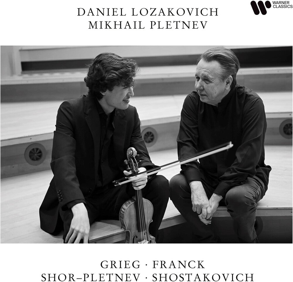 the album cover for Daniel Lozakovich  / Pletnev,Mikhail - Grieg Franck Shor-Pletnev Shostakovich
