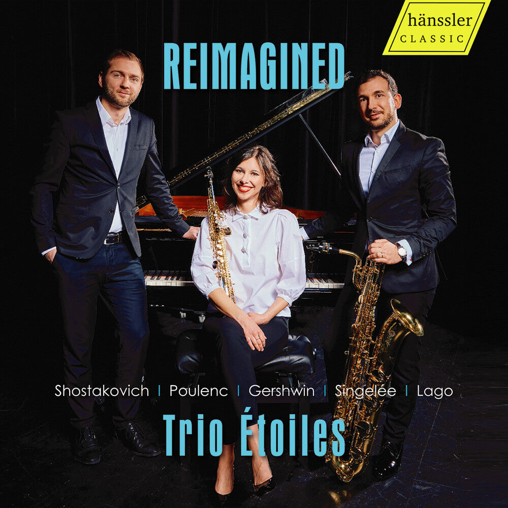 the album cover for Gershwin / Lago / Palii / Sedlak - Eimagined - Trio Etoiles