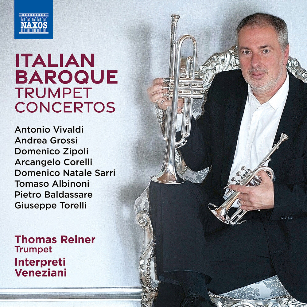 the album cover for Albinoni / Baldassare / Reiner - Italian Baroque Trumpet