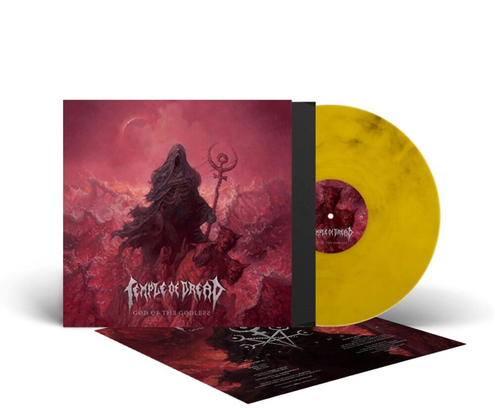 the album cover for Temple Of Dread - God Of The Godless (Blk) [Colored Vinyl] [Limited Edition] (Ofgv) (Ylw)