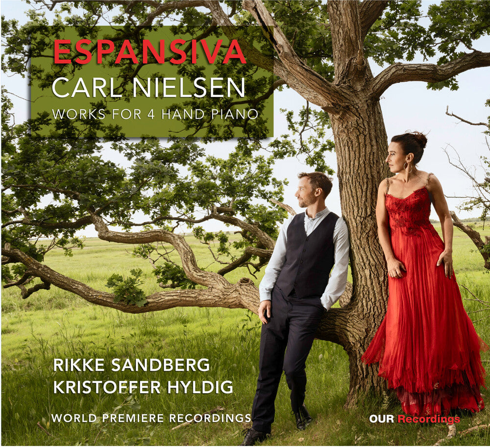 the album cover for Nielsen / Sandbjerg - Espansiva - Works For 4 Hand Piano