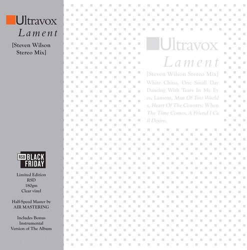 Ultravox - Lament - Steven Wilson Stereo Mix (Vinyl) [RSD Black Friday 2024]