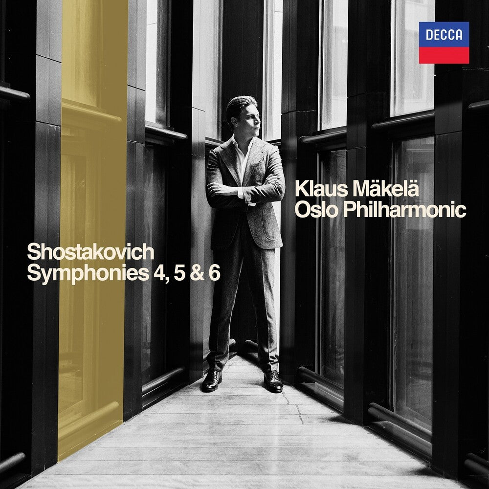 the album cover for Shostakovich / Klaus Makela  / Oslo Philharmonic - Shostakovich: Symphones 4 5 & 6