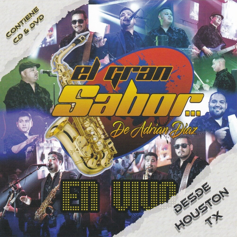 the album cover for El Gran Sabor De Adrian Diaz - En Vivo Desde Houston