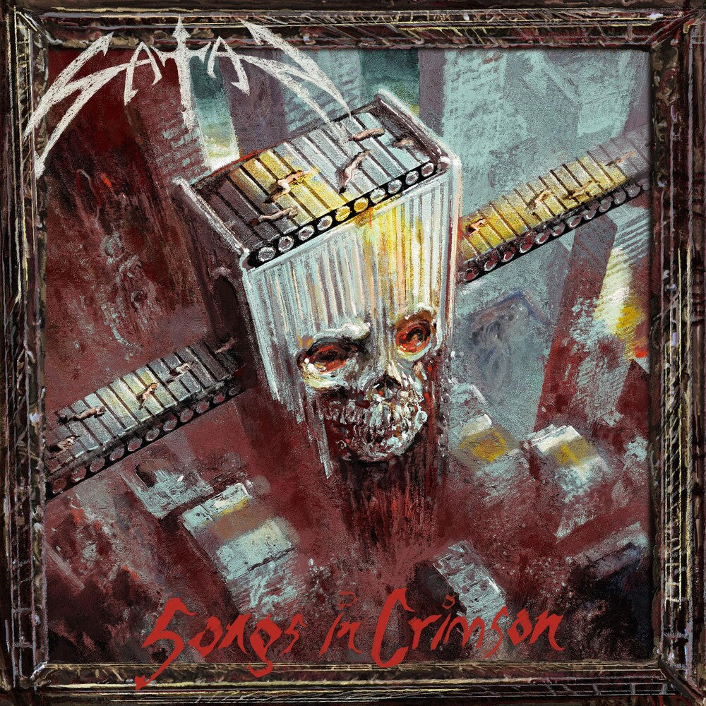 the album cover for Satan - Songs In Crimson