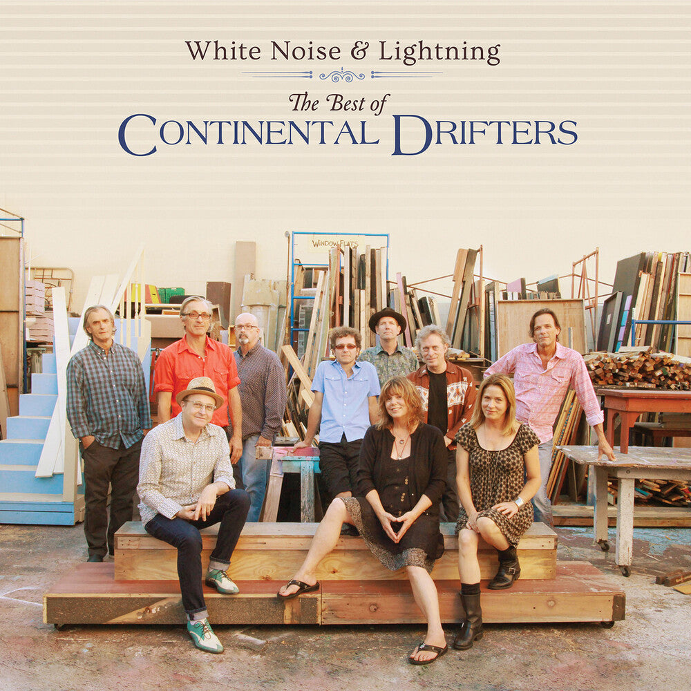 the album cover for Continental Drifters - White Noise & Lightning: The Best Of Continental
