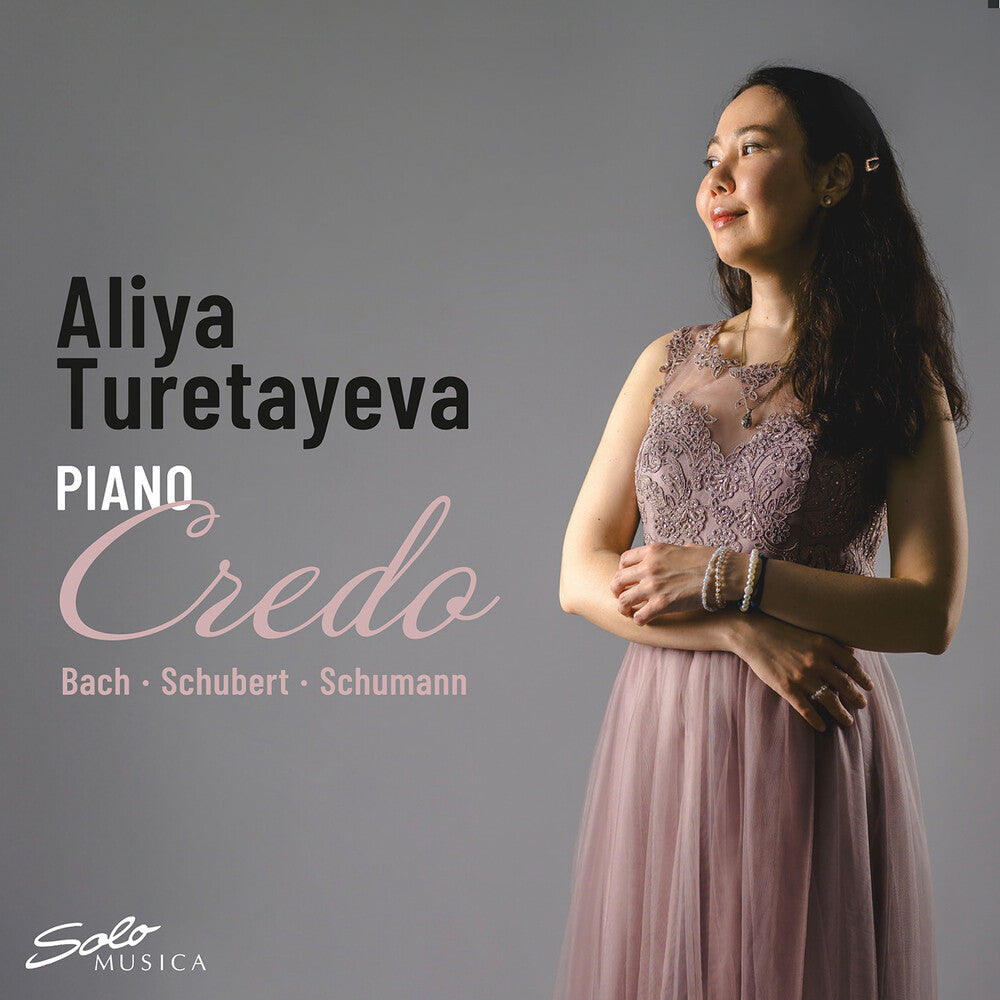 the album cover for J Bach .S. / Schumann / Turetayeva - Credo