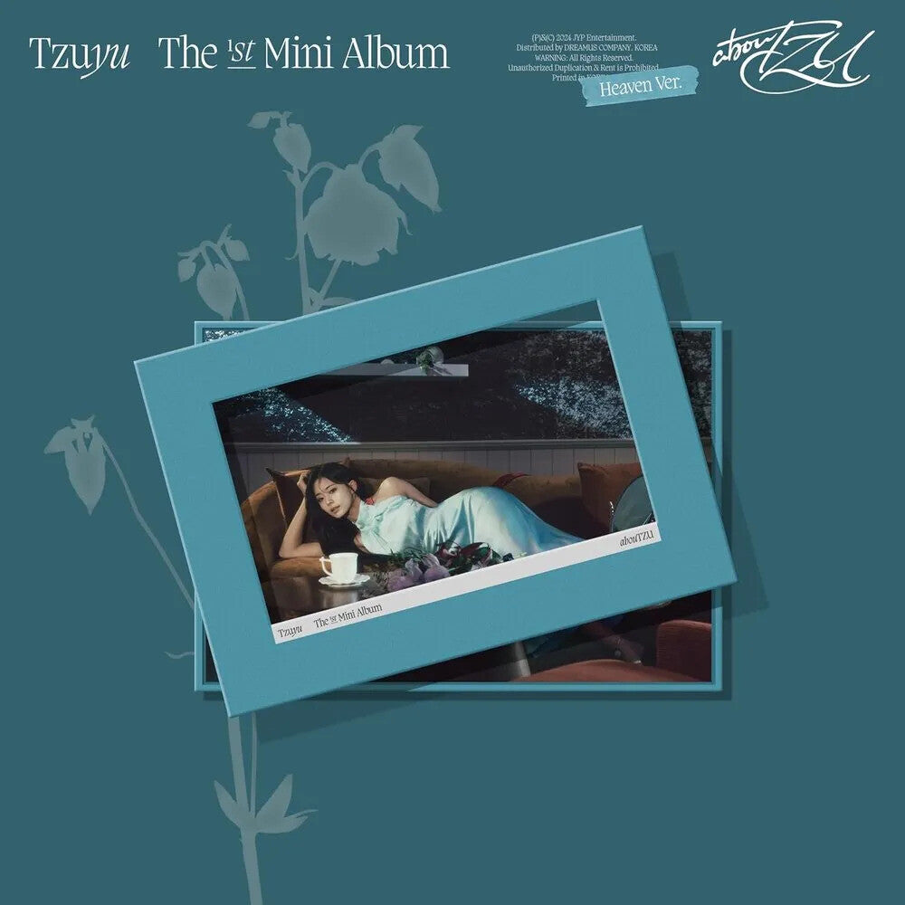 the album cover for Tzuyu (Twice) - Aboutzu [Heaven Ver.]