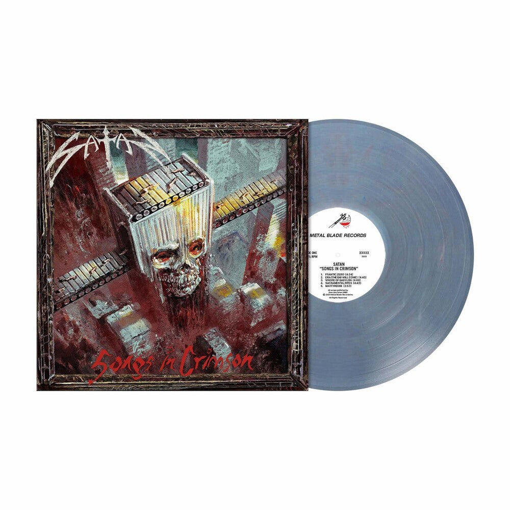 the album cover for Satan - Songs In Crimson (Blue) [Colored Vinyl] (Aus)