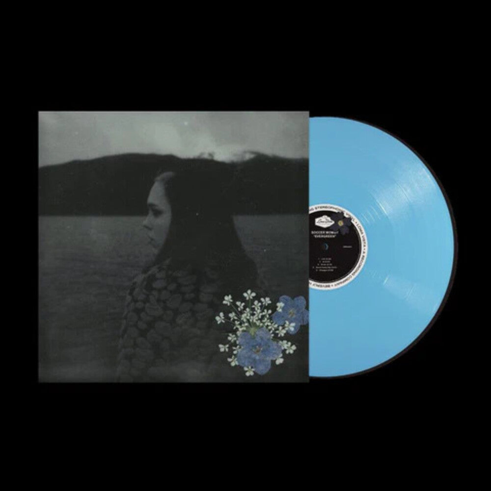 the album cover for Soccer Mommy - Evergreen (Blue) [Colored Vinyl] [Limited Edition] (Uk)