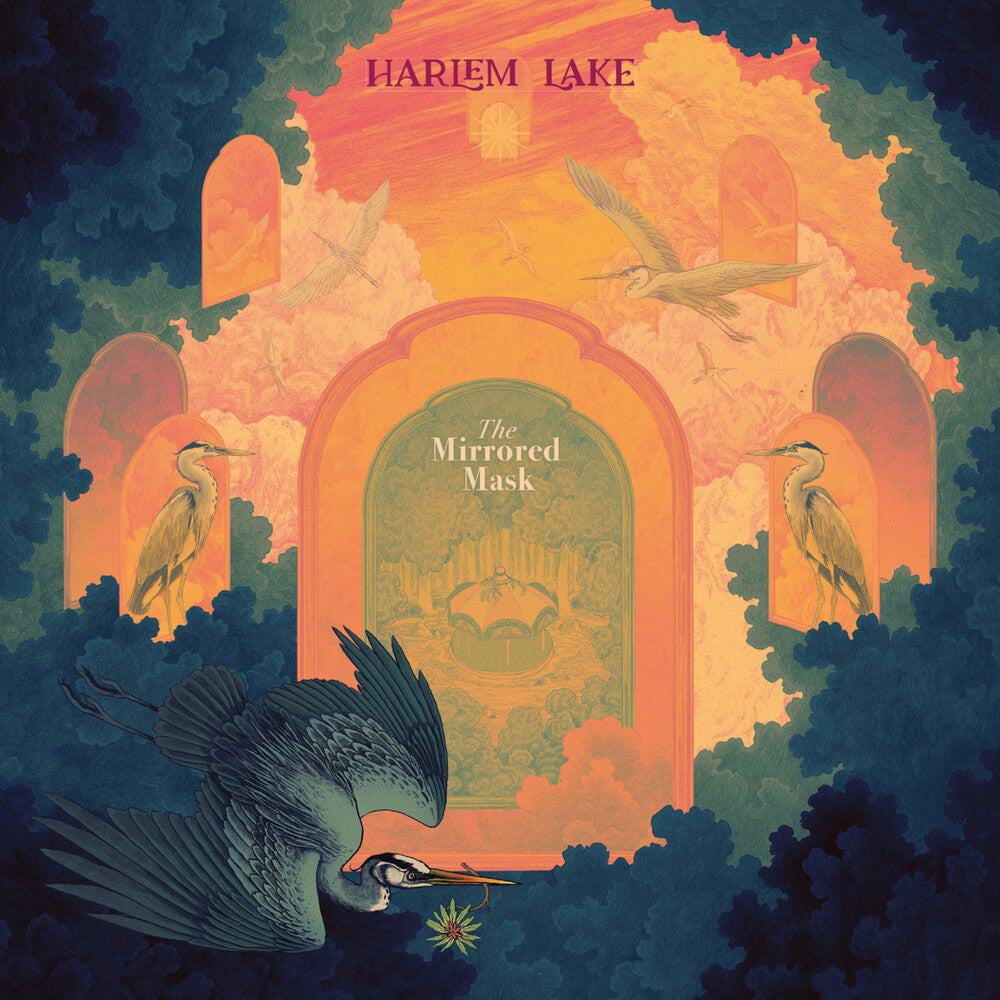 the album cover for Harlem Lake - The Mirrored Mask